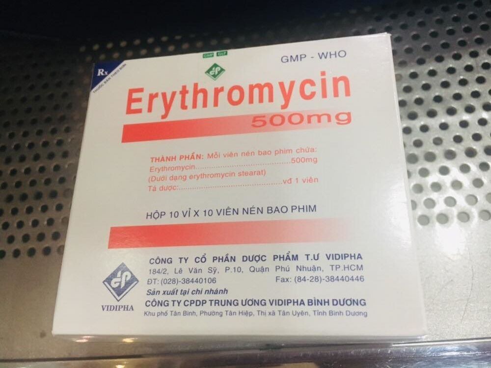 Erythromycine 500mg