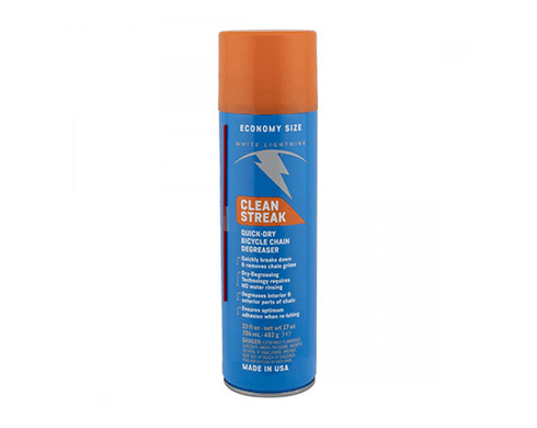 Clean Streak Quick Dry Bicycle Chain Degreaser
17oz Aerosol