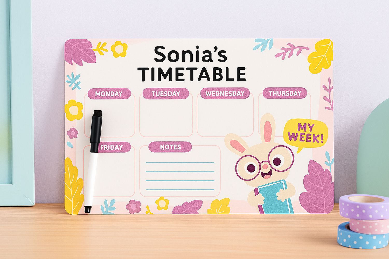 DryErase Timetable