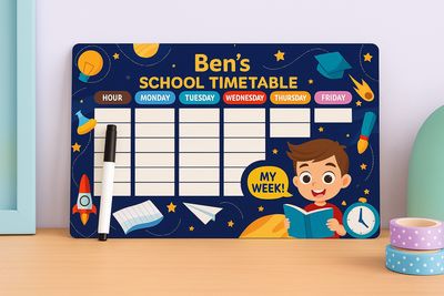DryErase Timetable