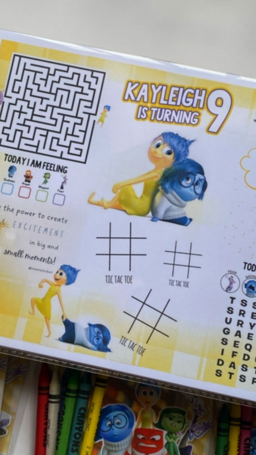 Activity Placemat