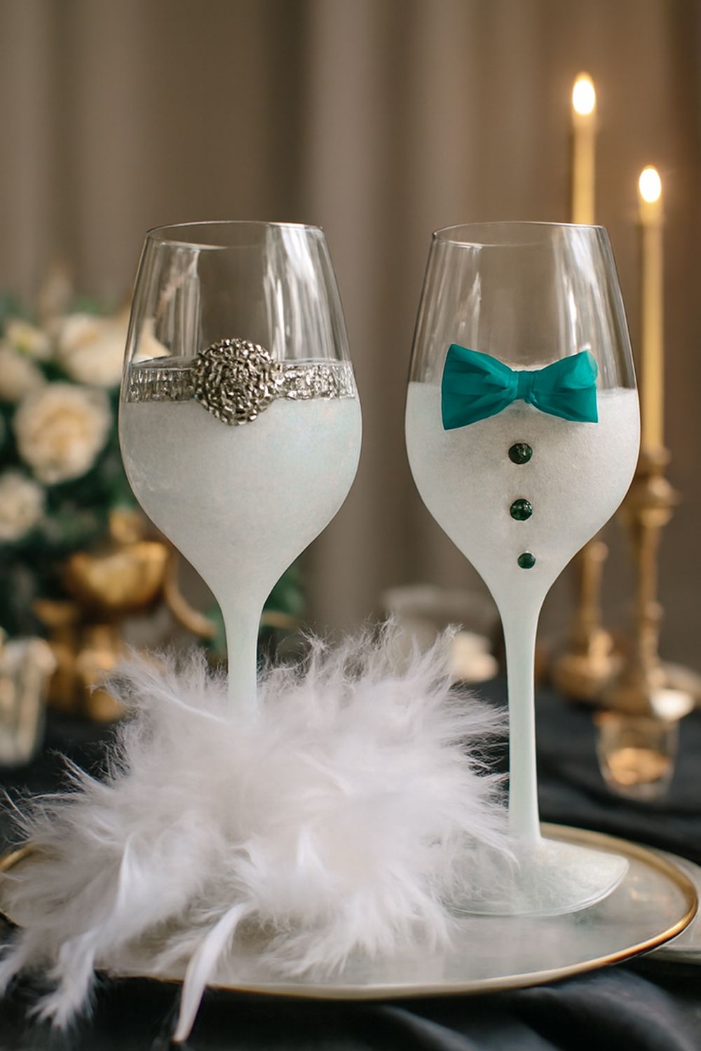 Bride &amp; Groom Glass