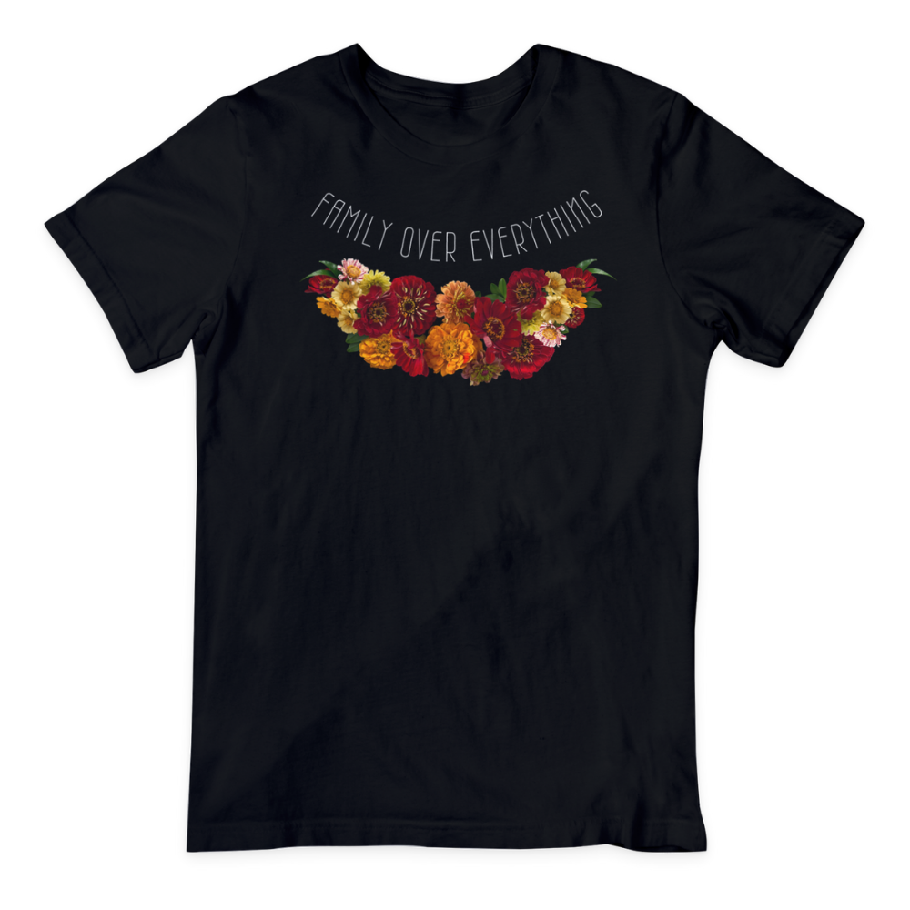 Family Over Everything Aster Flower Tee