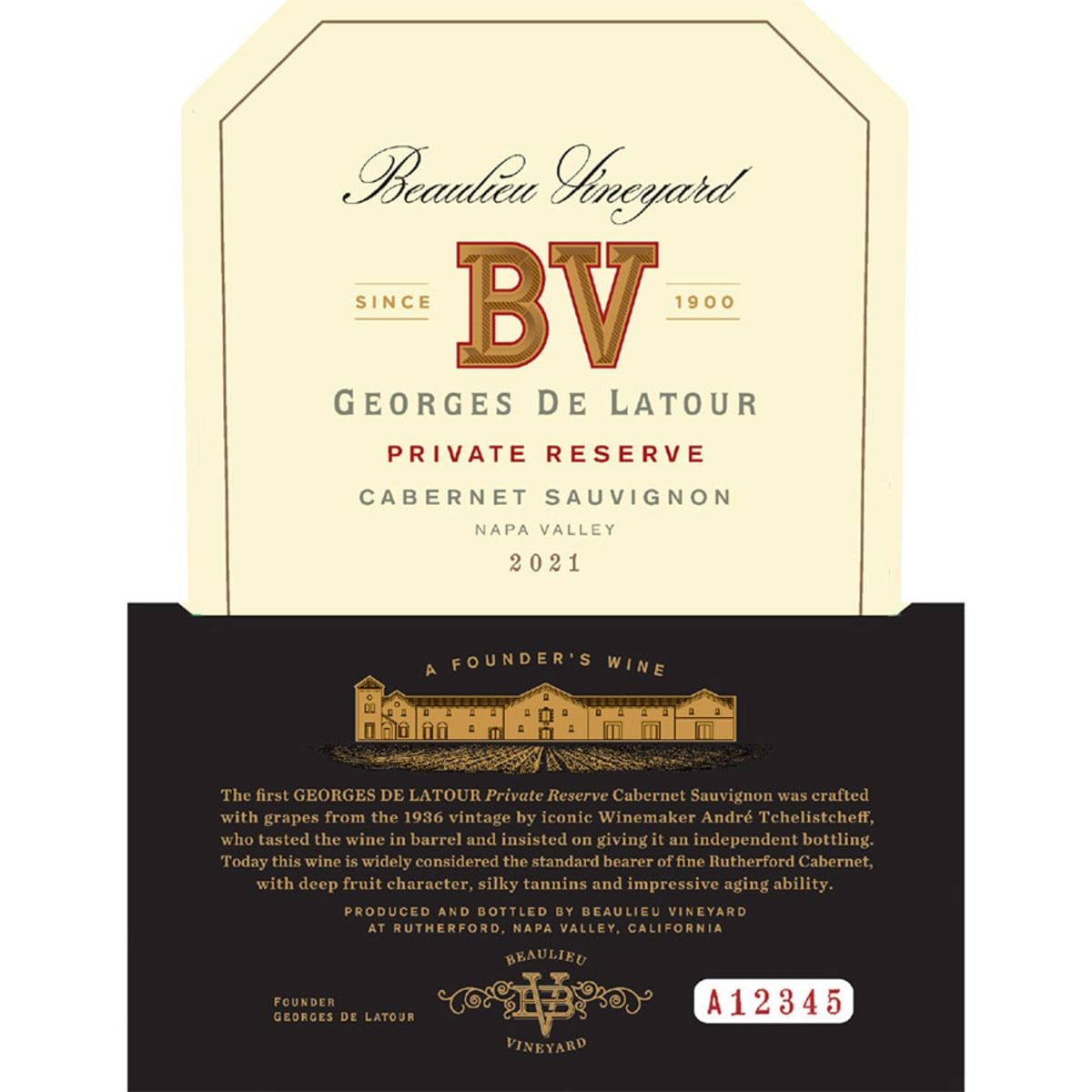 Beaulieu Vineyard Georges de Latour Reserve Cabernet 2021
