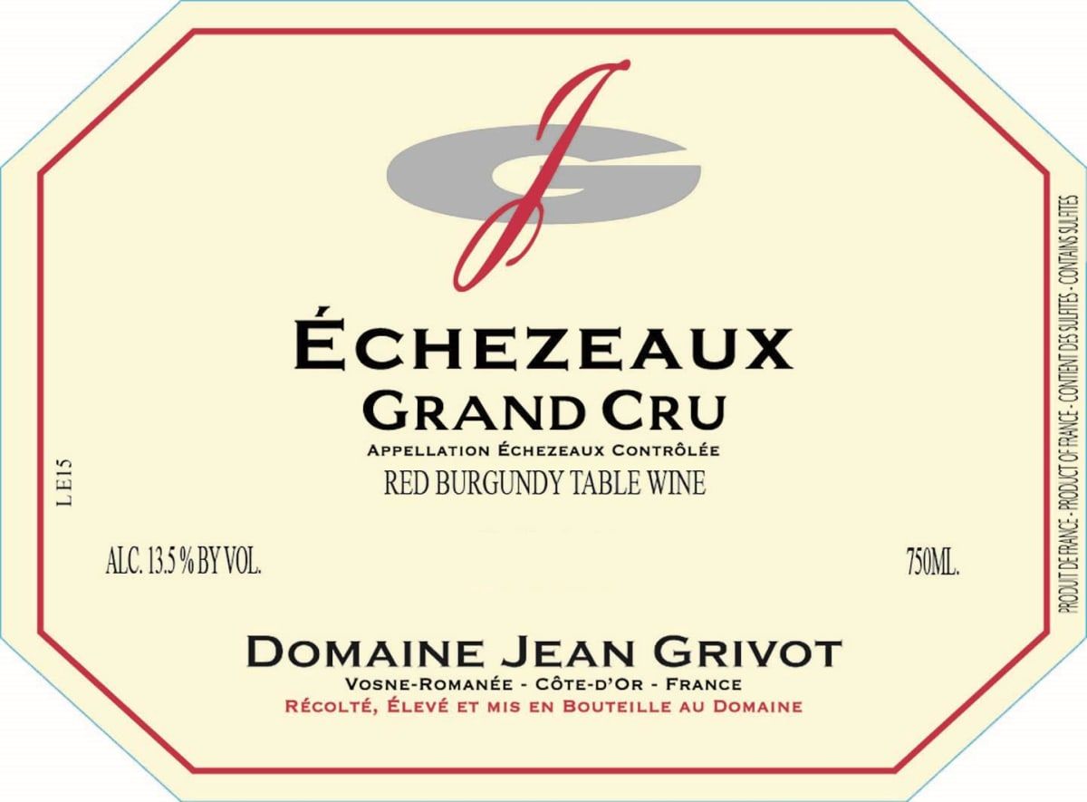 Domaine Jean Grivot Echezeaux Grand Cru, Burgundy, France 2022