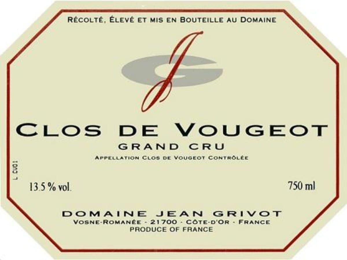 Domaine Jean Grivot Clos de Vougeot Grand Cru, Burgundy, France 2022