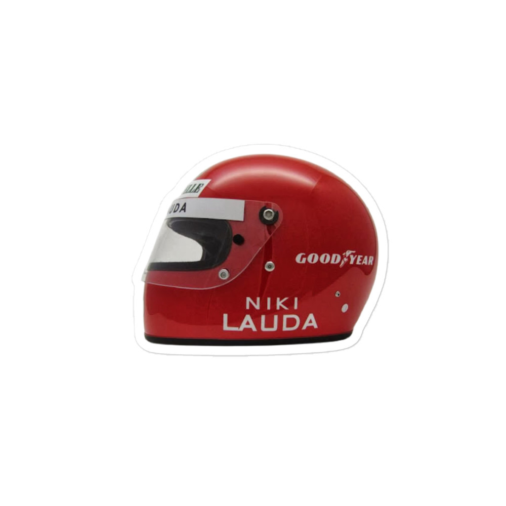 Niki Lauda Helmet Sticker