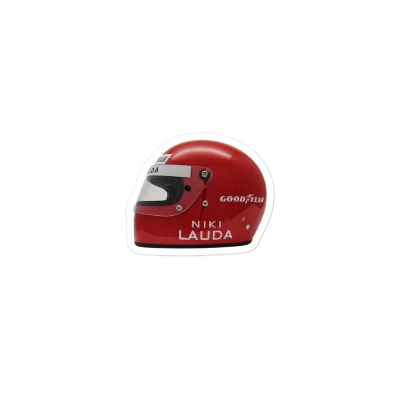 Niki Lauda Helmet Sticker