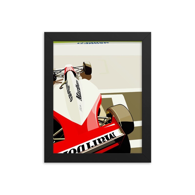 Marlboro Pit  F1 Framed poster