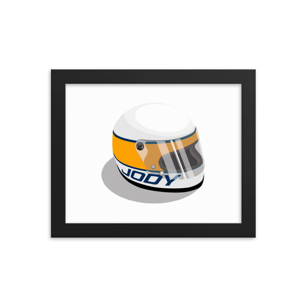 Jody Helmet Framed poster