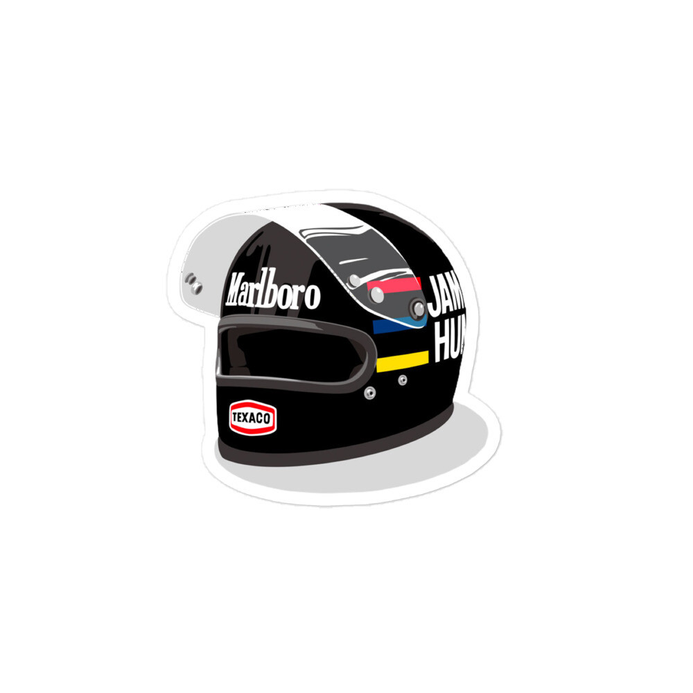 John Hunt Helmet Bubble-free stickers