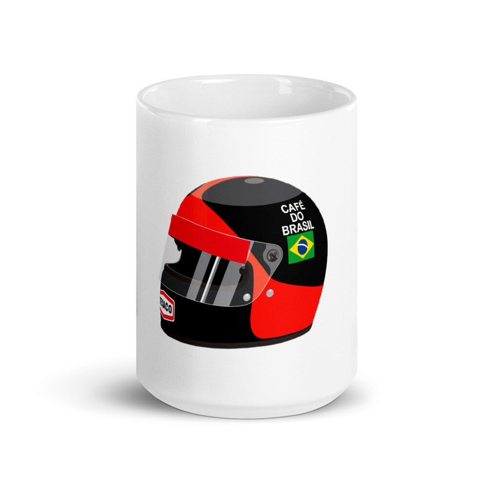 Emerson Fittipaldi 1973 Helmet glossy mug