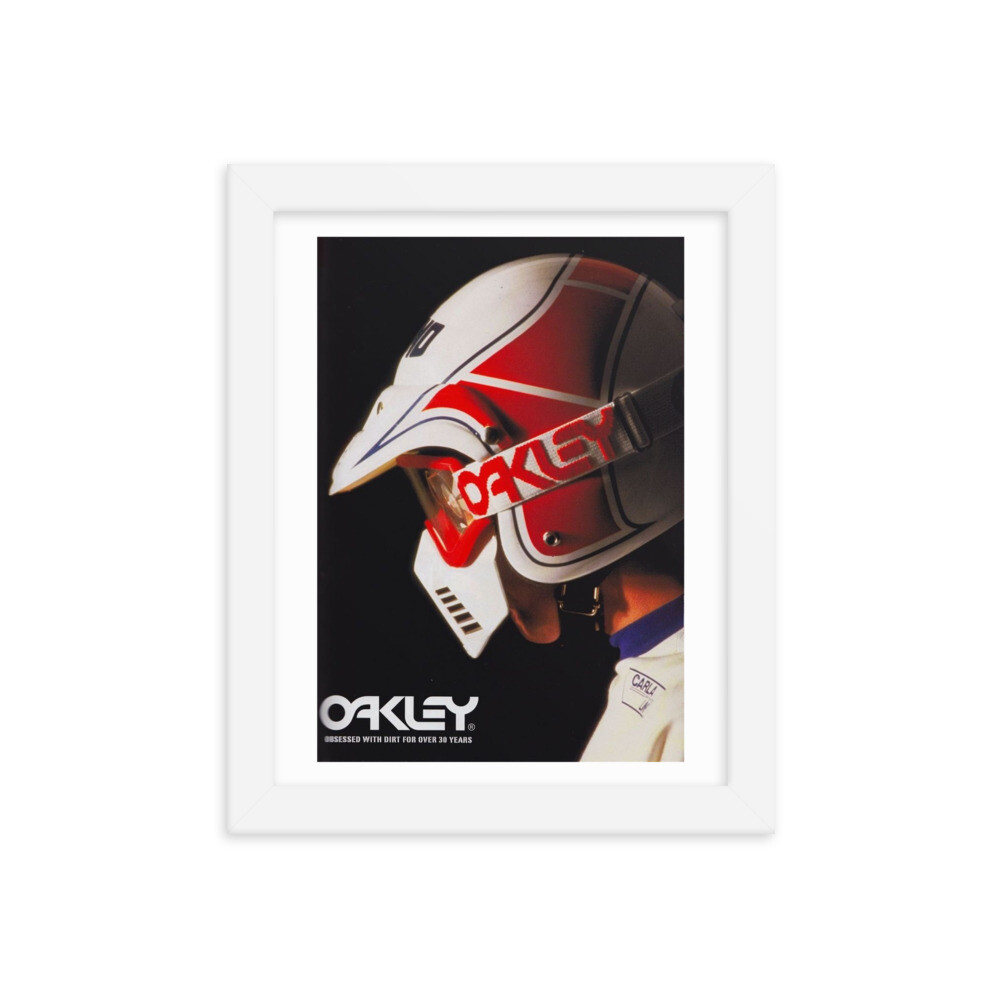 Oakley Ad Framed poster