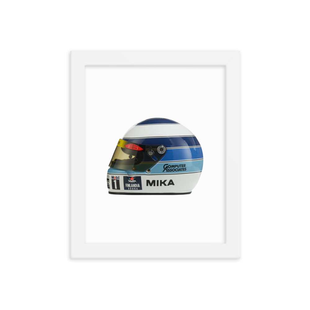 Mika Hakkinen F1 Framed poster