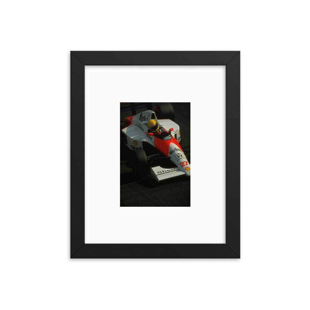 Ayrton Senna Framed poster