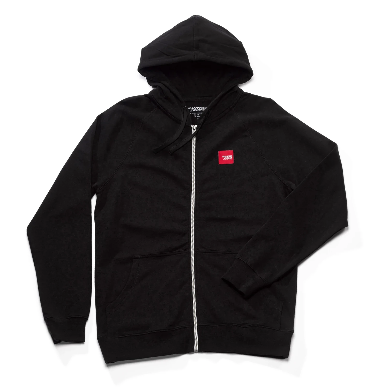 Sweat a capuche zippé - PATCH ZIP BLACK