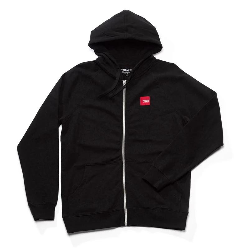 Sweat a capuche zippé - PATCH ZIP BLACK
