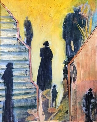 Walking with my Shadow-Step to the golden life - 16x20
