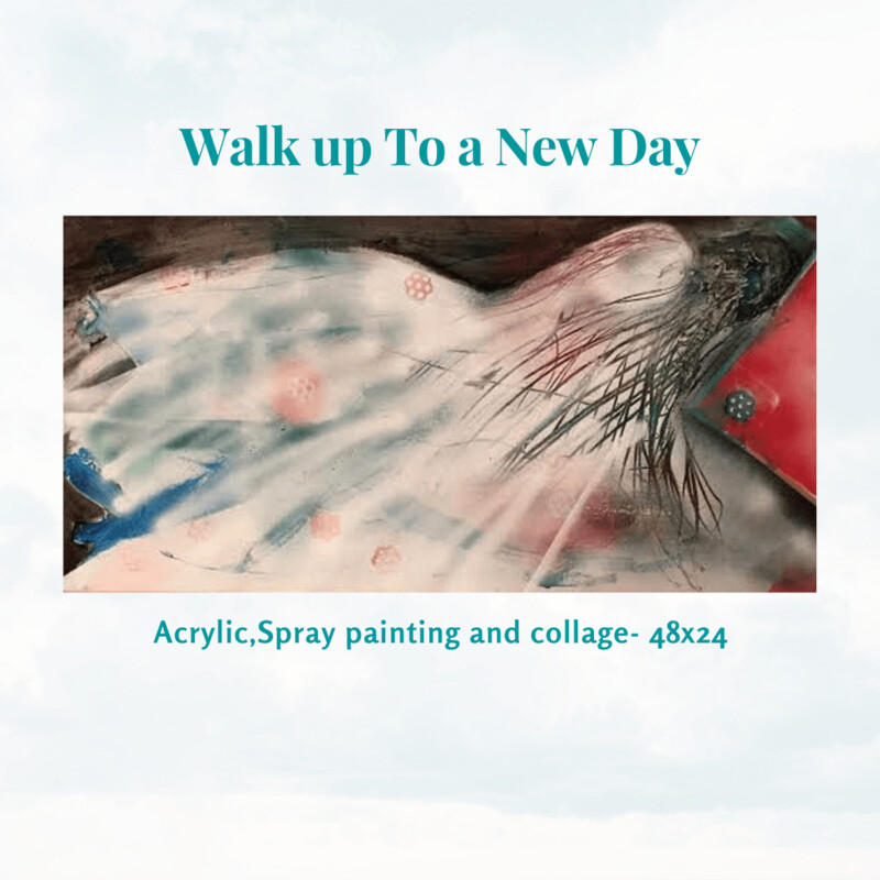 Walk up to a new day.  48x24-Sold