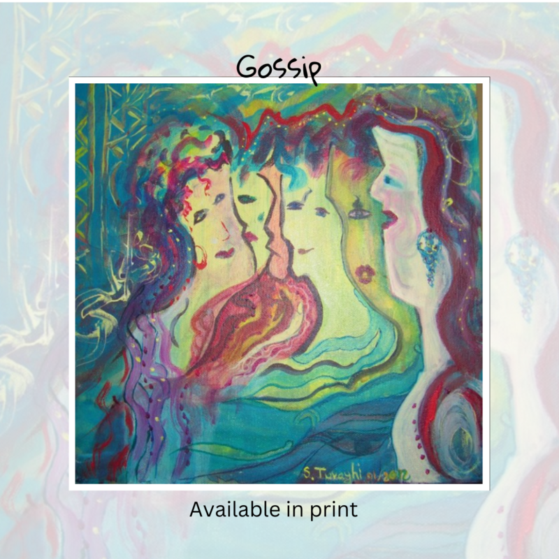 Gossip - print 8"x10" or any custom size-Email me for estimate