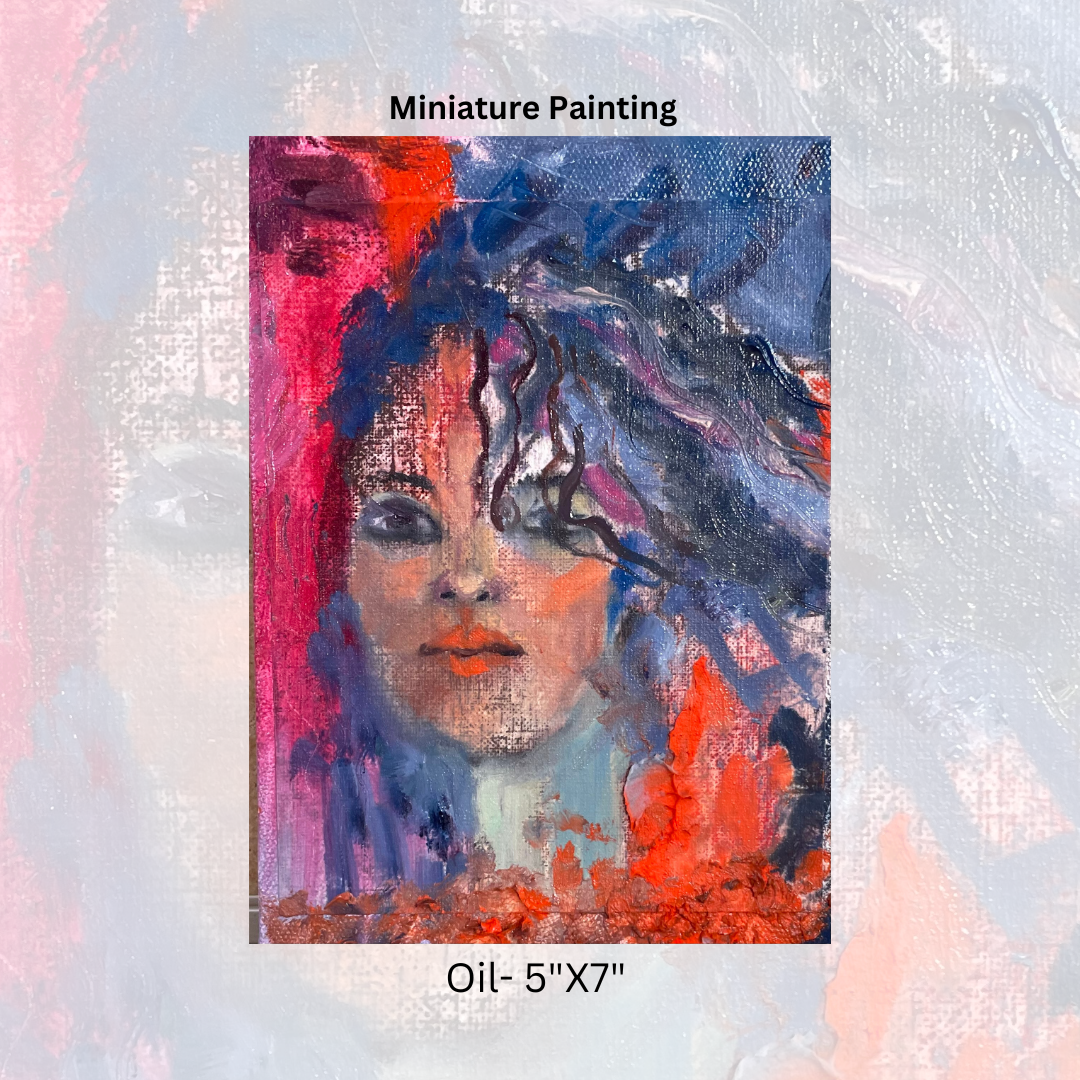 Miniature series #1-Oil on Canvas-5"x7"