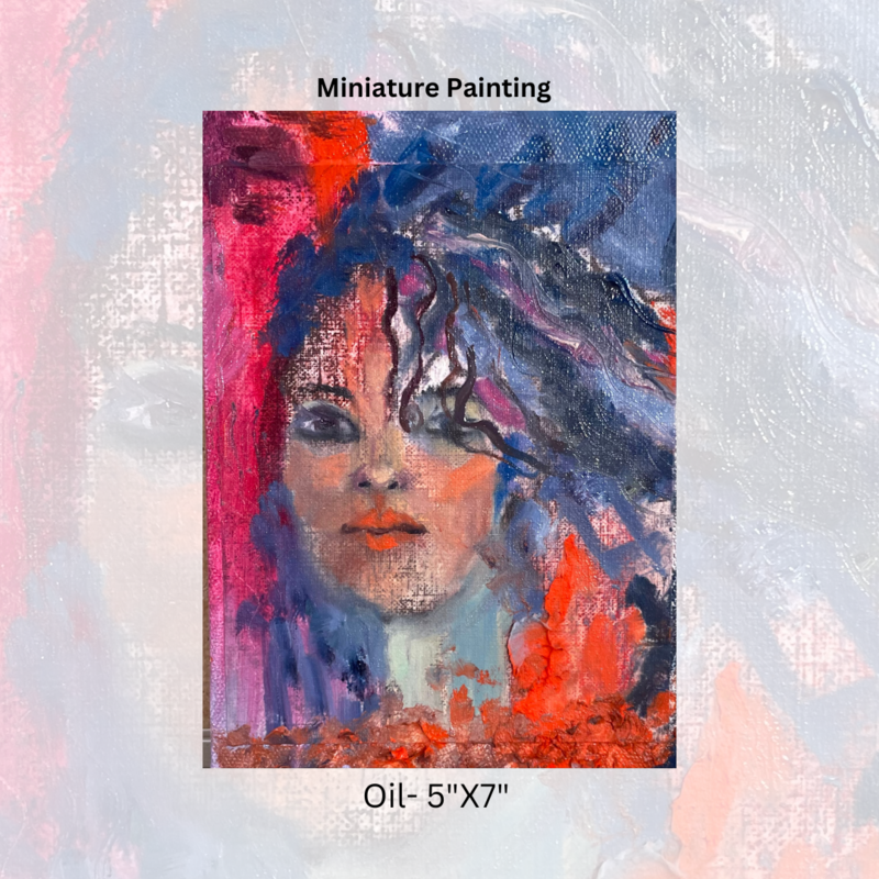 Miniature series #1-Oil on Canvas-5"x7"