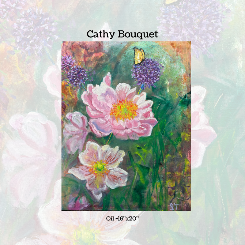 Cathy Bouquet  Oil - 16"x20"