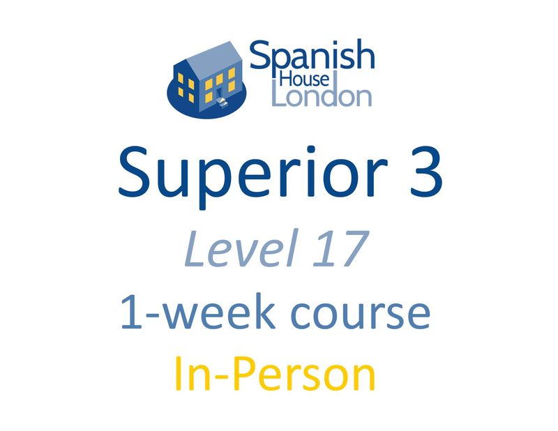 One-Week Intensive Superior 3 Course starting on 13th July at 10.30am in Clapham