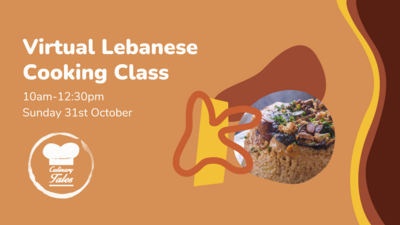 Lebanese Virtual Cooking Class Oct Edition