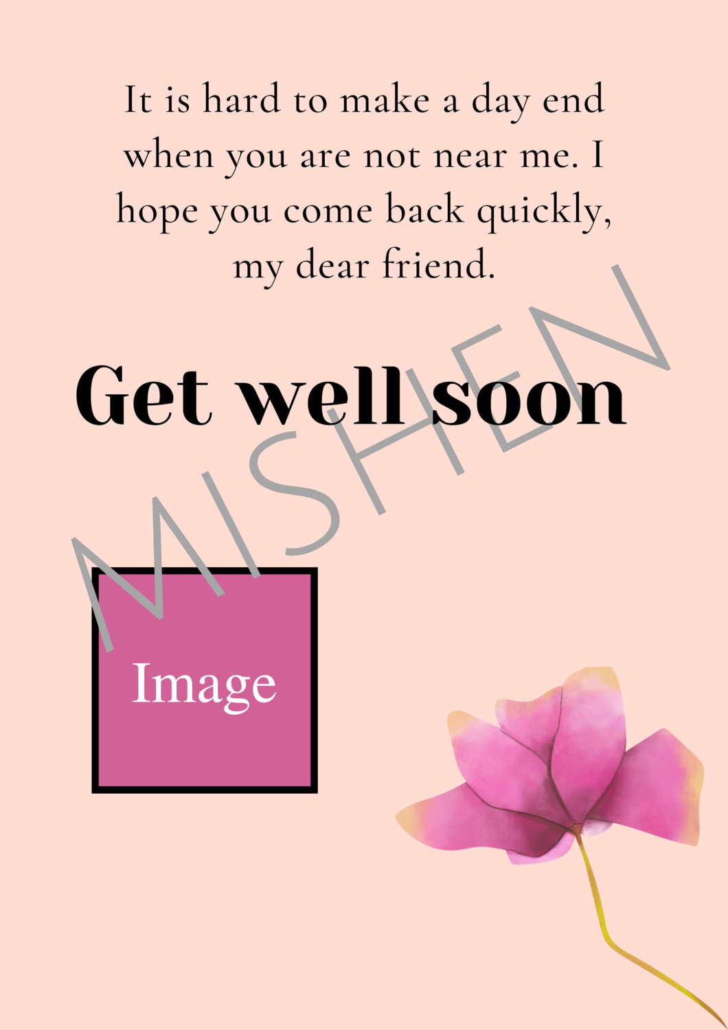 Get well soon Greeting Card