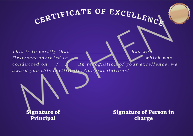 Certificate of Excellence
