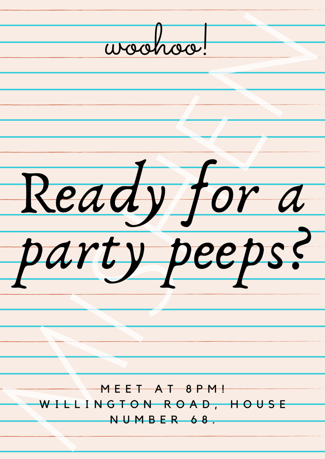 Old Paper Party Invitation Template