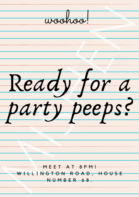 Old Paper Party Invitation Template