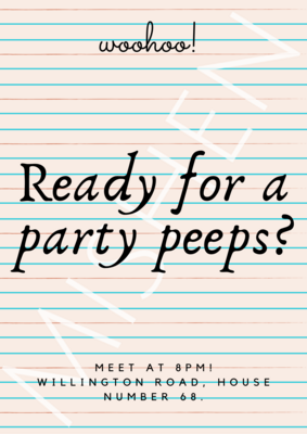 Old Paper Party Invitation Template