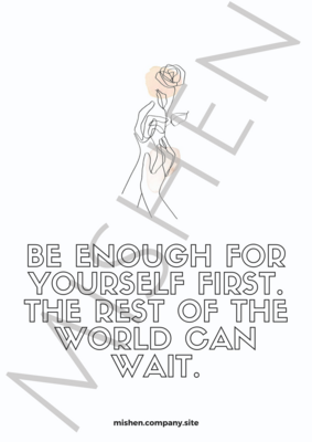 Self-Love quote poster