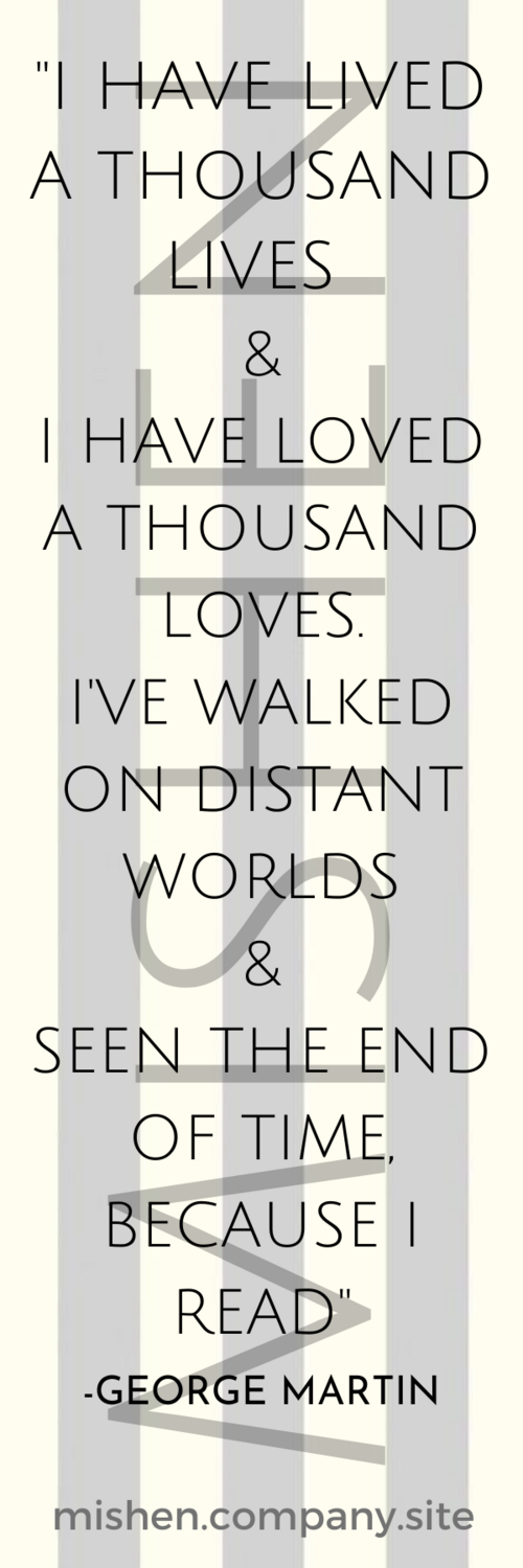 Grey and cream stripes, bookmark with quote