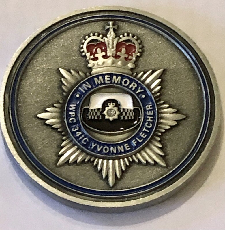 Yvonne Fletcher 40th Anniversary challenge coin