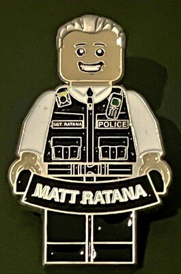 Matt Ratana superhero pin badge