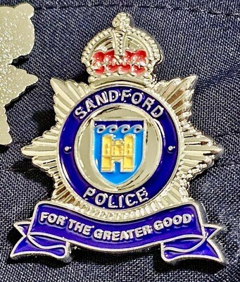 Sandford Police charity pin badge