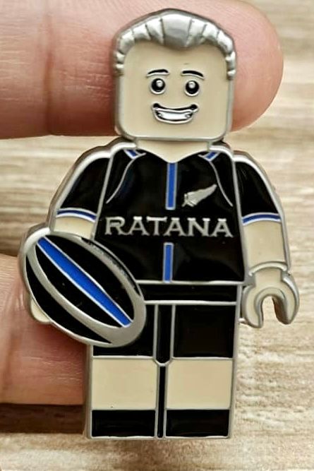 Matt Ratana rugby pin badge