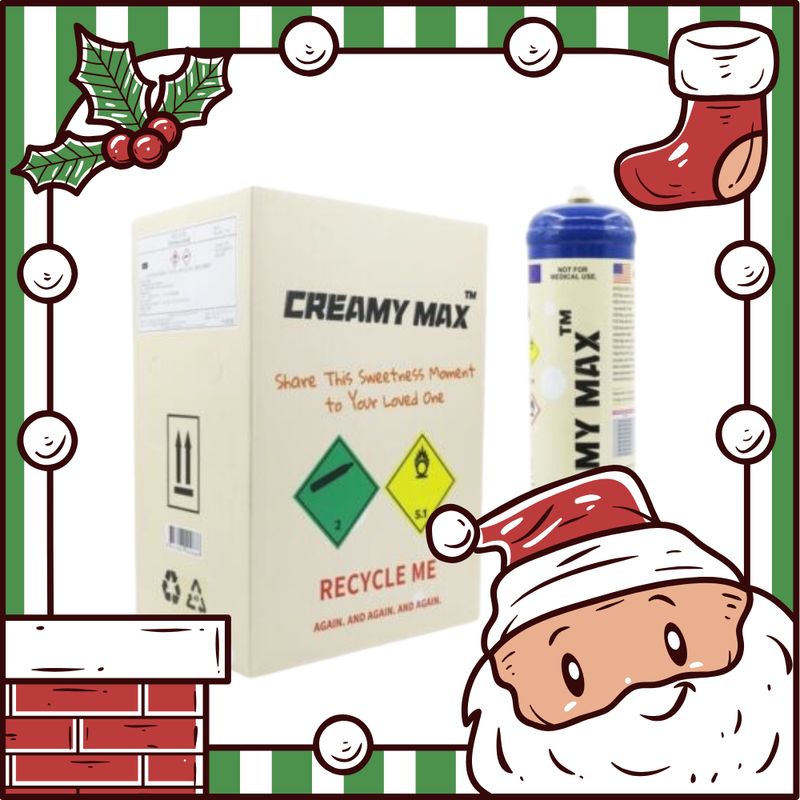 12 x Creamymax 660g Cream Chargers