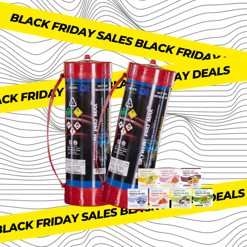 2 x SKYWHIP 3.3L + 1BOX FRUIT NOZZLES