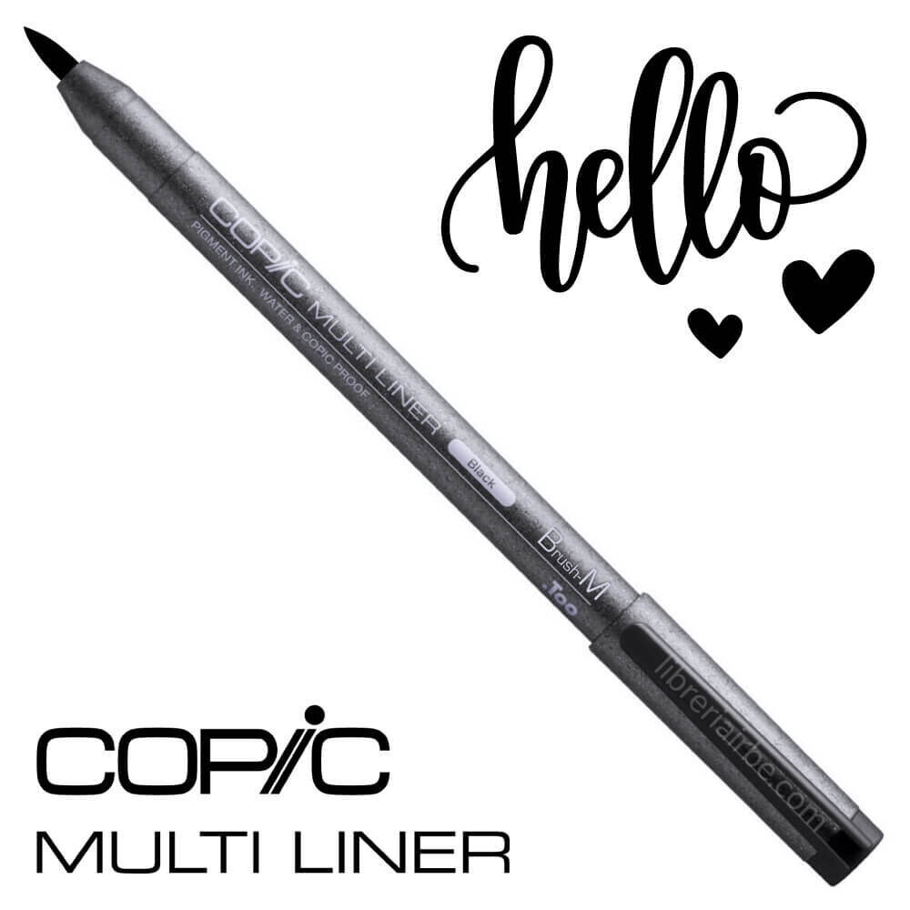 Estilógrafo COPIC MULTILINER Negro Brush Type M