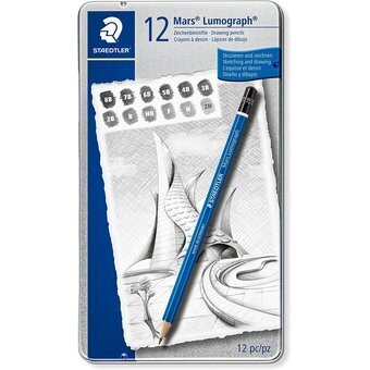 Lápiz Mars Lumograph  Est x 12 Staedtler 100 G12S
