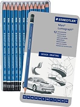 Lápiz Mars Lumograph  Est x 12 Staedtler 100 G12