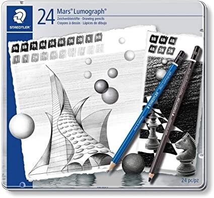 Lápiz Mars Lumograph  Est x 24 Staedtler