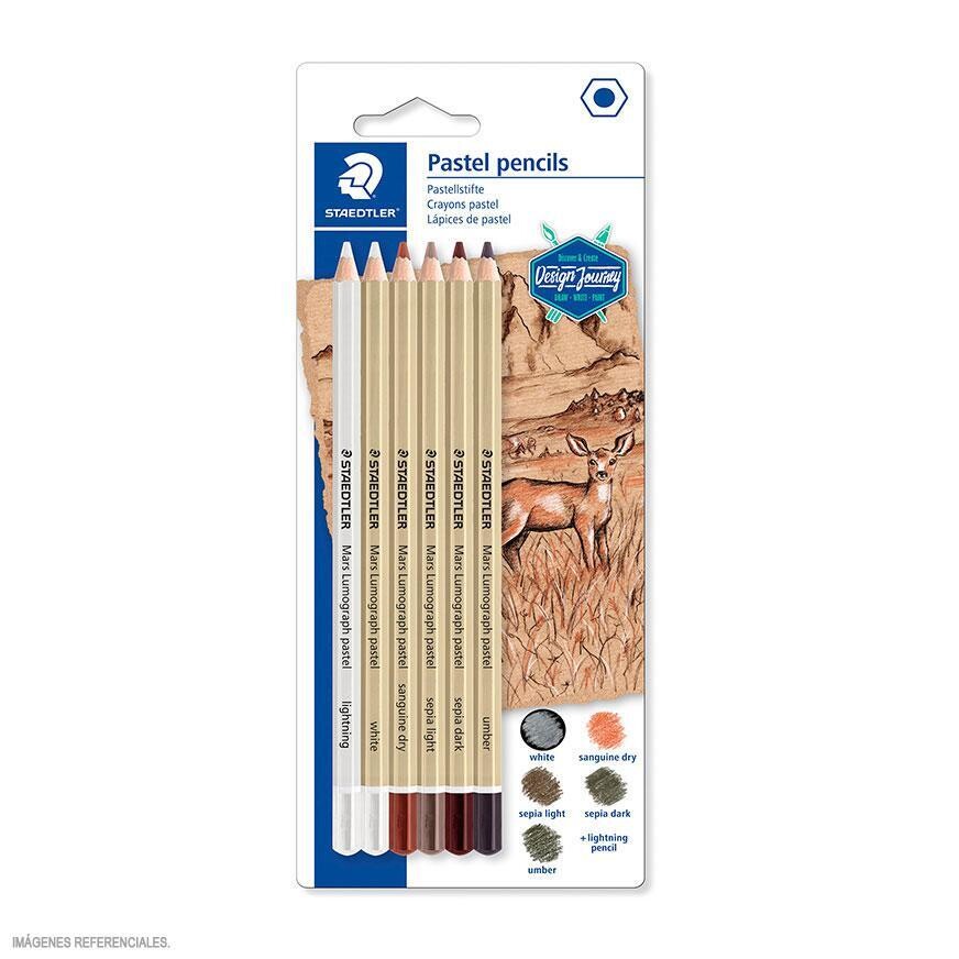 Lápiz pastel Lumograph  Est x 6 Staedtler
