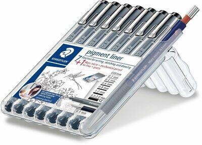 Estilografo  Pigment Liner Est X7 + Portamina Staedtler