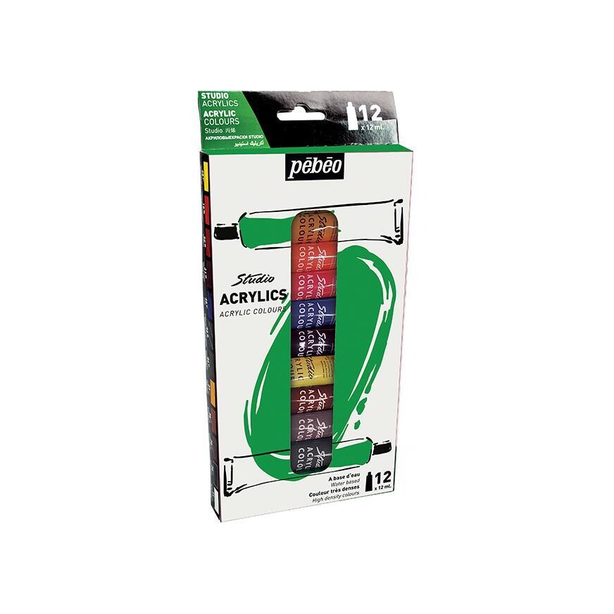 Set Acrilico Studio Est x12 x 12ml