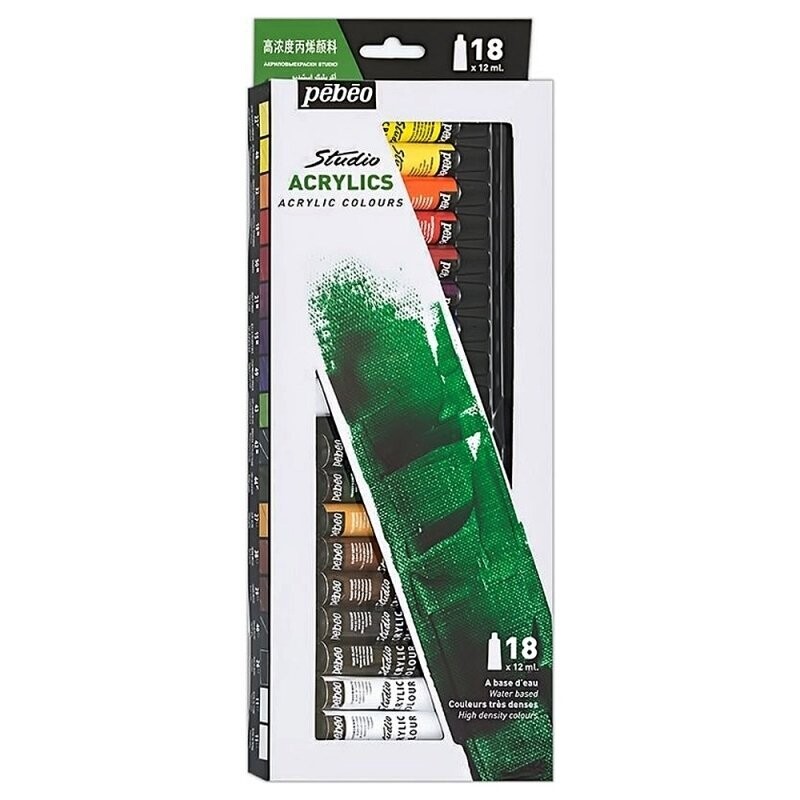 Set Acrilico Studio Est x18 x 12ml